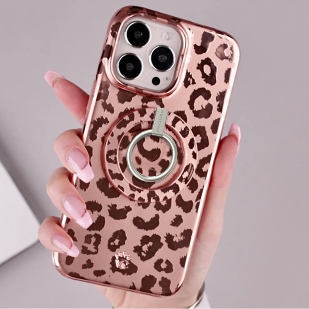 Velvet Caviar iPhone 13 Pro Max case with magnetic ring.